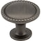 Elements 1-1/4" Diameter Brushed Pewter Round Rope Detailed Lindos Cabinet Knob Z115BNBDL - alternate 1